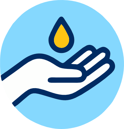 Emulsie naturală Ferițar cu citronella, lavandă și tea tree în sticlă albastră